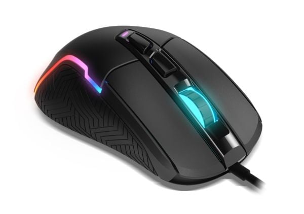 Krom kick - Mus - ergonomisk - RGB - høyrehendt - optisk - 7 knapper - kablet - USB