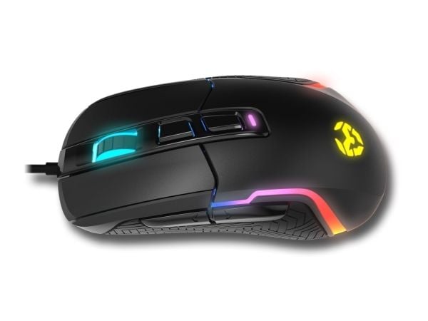 Krom kick - Mus - ergonomisk - RGB - høyrehendt - optisk - 7 knapper - kablet - USB