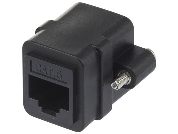 Renkforce RF-4712202, Flat, Sort, RJ-45, RJ-45, Hunkjønn, Hunkjønn