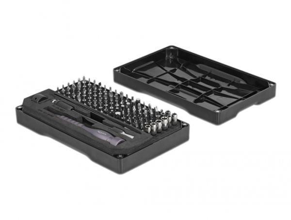 Delock - Precision screwdriver handle with bit and socket set - 106 deler - inn boks