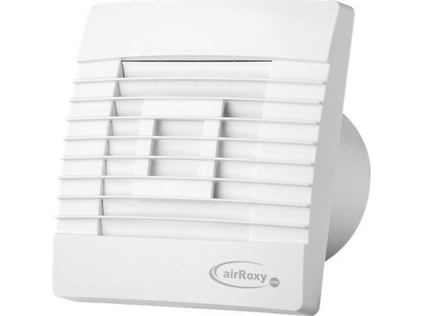 airRoxy Prestige 150 ZG veggventilator i standardversjon med gravitasjonsrist 01-035