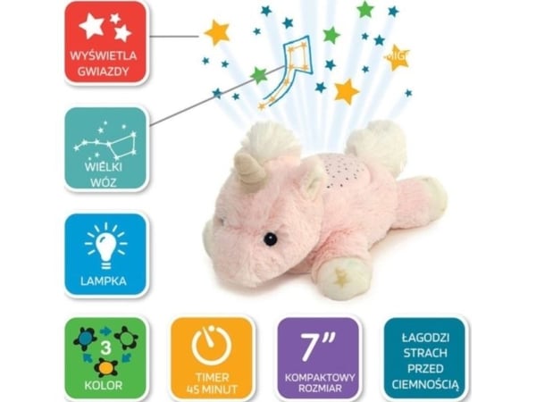 Interaktivt leketøy Cloud B Dream Buddies enhjørning Ella, lys rosa