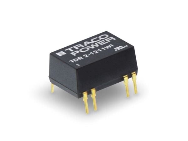 TracoPower TDR 2-1211WI DC/DC-muunnin, piirilevy 12 V/DC 5 V/DC 400 mA 2 W Lähtöjen määrä: 1 x