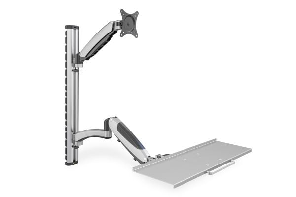 DIGITUS DA-90354 - Monteringssett (veggmontering, tastaturarm, skjermarm) - for LCD-skjerm / tastatur - skjermstørrelse: 17"-27"