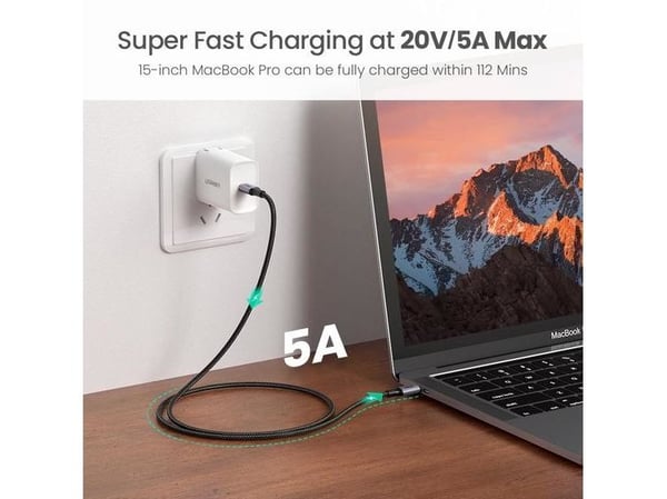Ugreen 70429, 1 m, USB C, USB C, 480 Mbit/s, Lajittelu