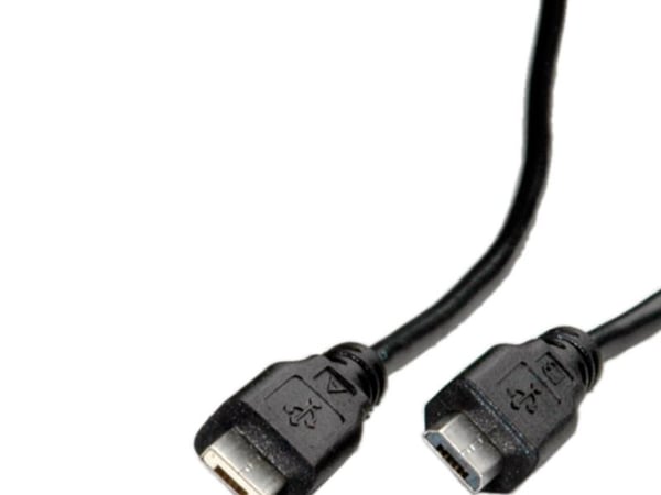 ROLINE 11.02.8753, 1,8 m, Micro-USB A, Micro-USB B, USB 2.0, Hankjønn/hankjønn, Sort