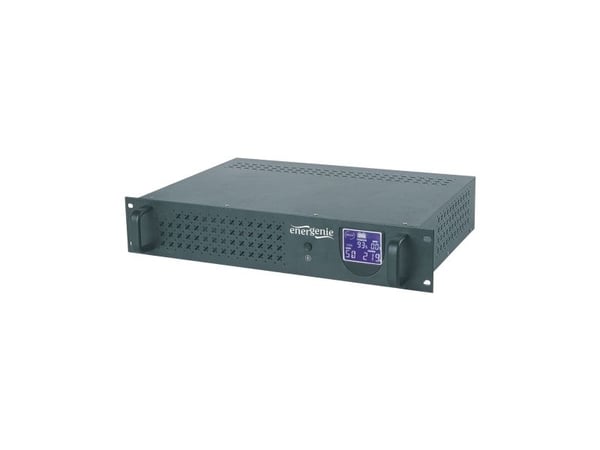 EnerGenie UPS-RACK-1500 - UPS (kan monteres i rack) - AC 220 V - 1500 VA - 8 Ah - USB - utgangskontakter: 3 - 3.4U