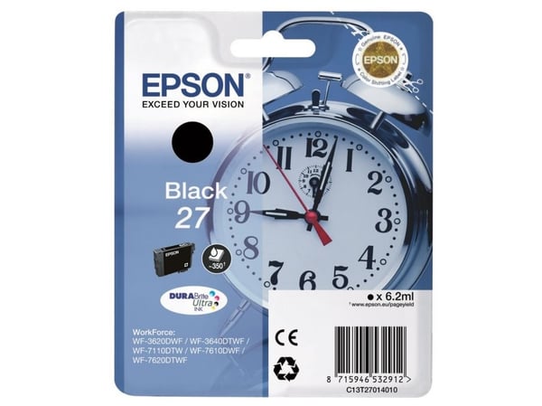 Epson Alarm clock 27 DURABrite Ultra, Perusvärintuotto, Väriainepohjainen muste, 1 kpl