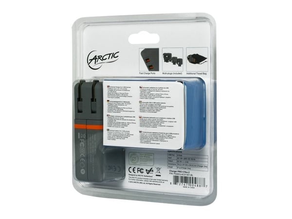 ARCTIC PSAEQ-AC01301-BL, Sisätila, USB, 5 V, Harmaa