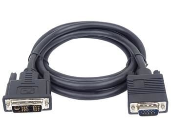PremiumCord KPDVI1A2, 2 m, DVI, VGA (D-Sub), Hankjønn, Hankjønn, Rett