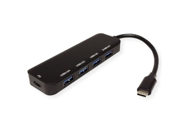 Value 14.99.5038, USB 3.2 Gen 1 (3.1 Gen 1) Type-C, USB 3.2 Gen 1 (3.1 Gen 1) Type-A, USB 3.2 Gen 1 (3.1 Gen 1) Type-C, 5000 Mbit/s, Grå, Aluminium...
