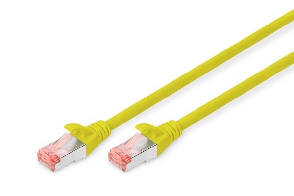 DIGITUS - Patchkabel - RJ-45 (han) til RJ-45 (han) - 1 m - SFTP - CAT 6 - booted, halogenfri, knastfri - gul