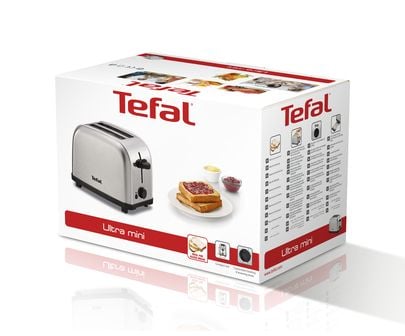Tefal ULTRA MINI, 2 skiver, Rustfritt stål, Metall, Nivå