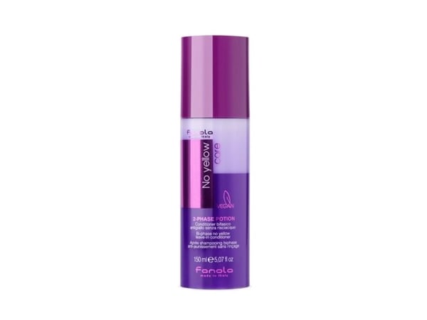 Fanola No Yellow Bi-Phase, Kvinner, Ikke-profesjonell hårbalsam, Blondt hår, Blond, Anti-fryse, Fuktighetsgivende, 150 ml