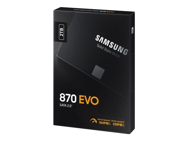 Samsung 870 EVO MZ-77E2T0B - SSD - kryptert - 2 TB - intern - 2.5" - SATA 6Gb/s - buffer: 2 GB - 256-bit AES - TCG Opal Encryption