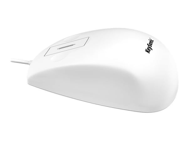 KEYSONIC Mus KSM-5030M-W vit vatten- och dammtät IP68,USB,silikon
