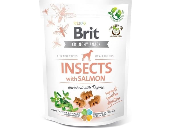 Brit BRIT CARE Dog Crunchy Cracker Insekter med laks 200 g Brit BRIT CARE Dog Crunchy Cracker Insekter med laks 200 g