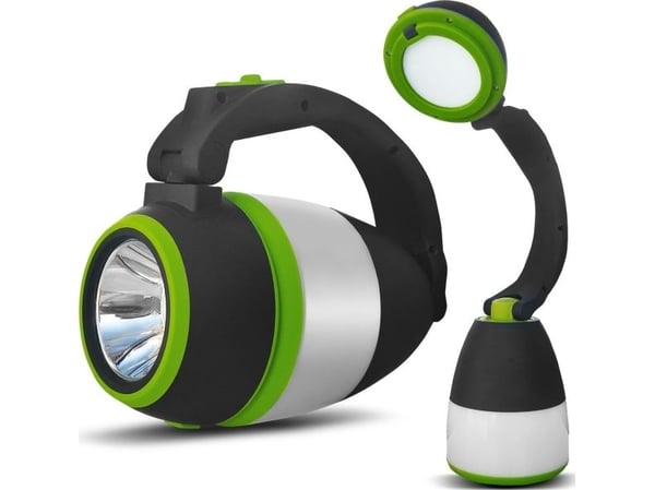 Maclean MCE298 LED campinglampe med 3 lysmoduser – stasjonær og sammenleggbar utendørs lanterne