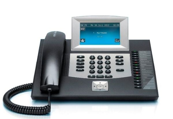 Auerswald COMfortel 2600 - ISDN-telefon - svart - for COMpact 3000 analog, 3000 ISDN, 3000 VoIP, 5010 VOIP, 5020 VOIP