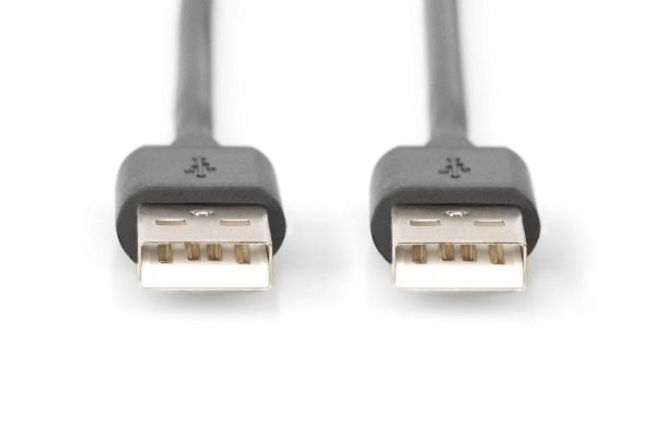 ASSMANN - USB-kabel - USB (hann) til USB (hann) - USB 2.0 - 1 m - formstøpt - svart