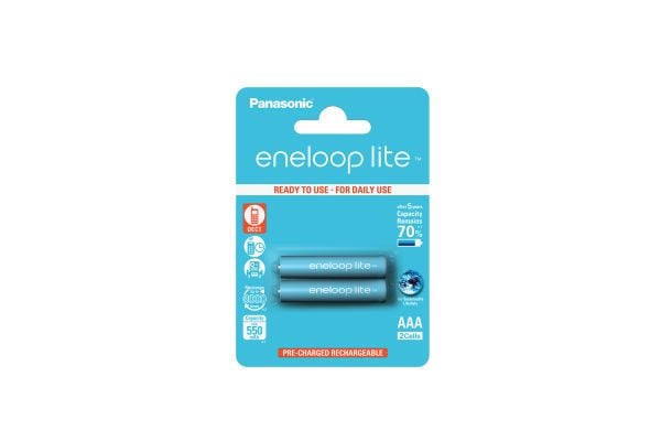Panasonic eneloop lite BK-4LCCE - Batteri 2 x AAA - NiMH - (ladbare) - 550 mAh