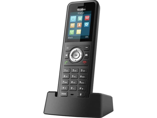 Yealink W59R - Trådløst ekstra håndsett - med Bluetooth-grensesnitt med anrops-ID - DECT - treveis anropskapasitet - svart