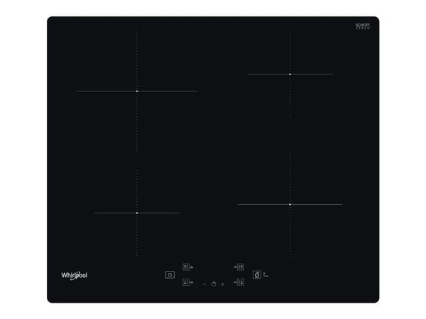 Whirlpool WS Q2160 NE - Induksjonskomfyrtopp - 4 plater - Nisje - bredde: 56 cm - dybde: 48 cm - svart