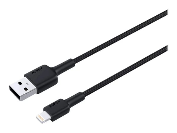 Aukey - Lightning-kaapeli - USB-uros Lightning-uros - 1,2 m
