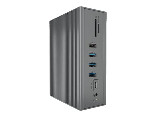ICY BOX IB-DK2262AC - Dokkingstasjon - USB-C - 2 x HDMI, VGA - 1GbE - 65 watt - Europa