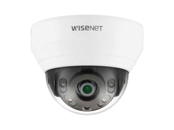 Hanwha QND-7012R, IP-turvakamera, Sisätila, Langallinen, Katto/seinä, Valkoinen, Kupoli