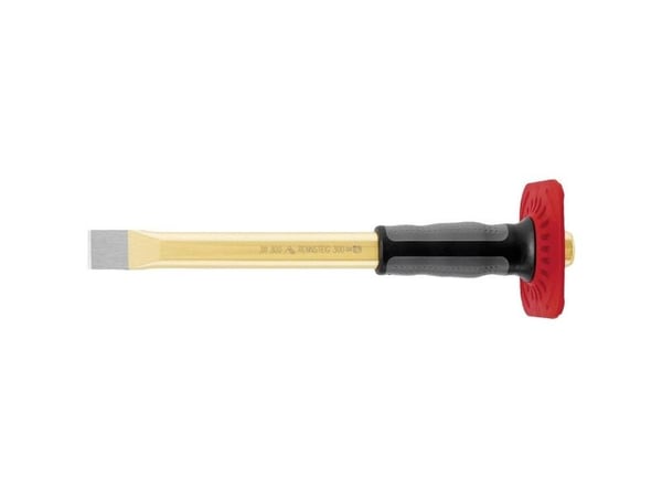 RENNSTEIG 311 250 1, Spademeisel, Flat meisel, Plast, Gummi, Sort, Grå, Rød, 250 mm, 25 mm
