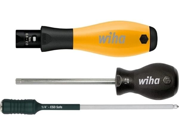 Wiha TorqueVario-S ESD momentskrutrekker 0,4 - 1 Nm DIN EN 61340-5-1, DIN EN ISO 6789, DIN EN 26789