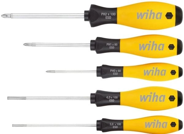 Wiha 302ESD HK5 01, 455 g, Sort/gul
