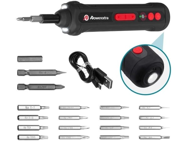 Wiha 43152, 6 stykker, Spor/slot, 2,2.5,3.5,4,5.5,6.5 mm, 1x slimBit electric bit (43115), Slotted: 2,0 mm, Bit length: 75 mm * 1x slimBit electric...