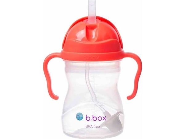 B.Box innovativ drikkeflaske med sugerør vannmelon 240 ml 6m+