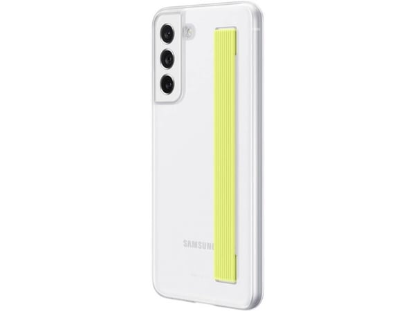 Samsung EF-XG990 - Bakdeksel til mobiltelefon - termoplastisk polyuretan (TPU), polykarbonat - hvit - for Galaxy S21 FE 5G
