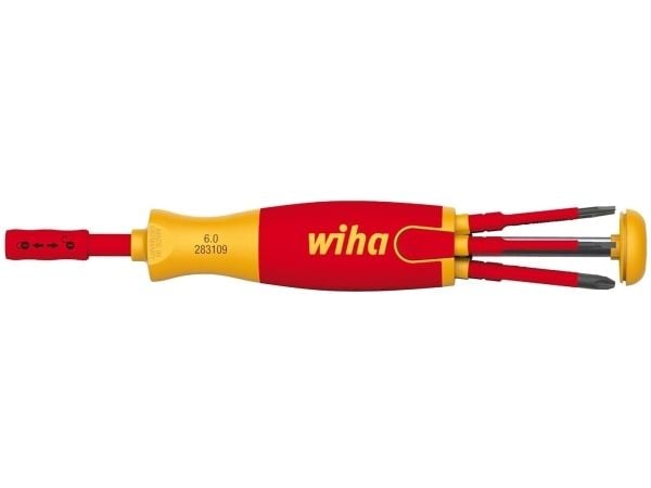 Wiha bithåndtag SlimVario 1000 V, med 6 bits