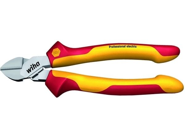 Wiha 43340, Avbitartång, 2,3 mm, 1,7 cm, Röd, Gul, 1000 V, 18 cm