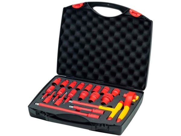 Wiha 43024, 10,11,12,13,14,17,19,22,24,27,32 mm, 16 stykker, Rød, Gult, Rød, Gult, 4,22 kg
