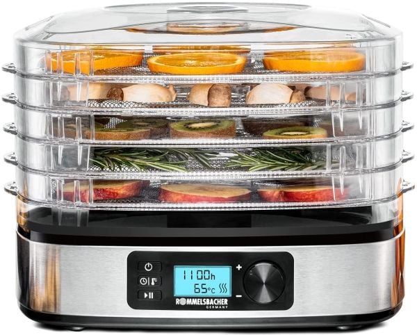 Rommelsbacher DA 350 - Livsmedelstork - 350 W - rostfritt stål