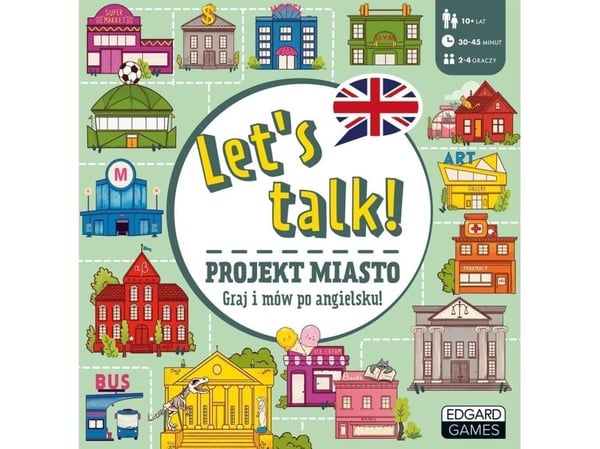 Edgard Let's talk! City-projekti. Englannin kielen oppimispeli.