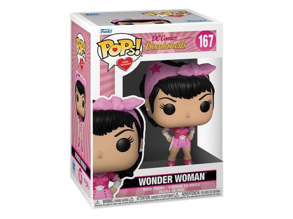 Figur Funko Pop DC Comics POP Heroes vinylfigur BC Awareness - Bombshell Wonder Woman 9 cm