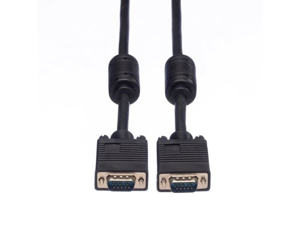 Rotronic 6m HD15, 6 m, VGA (D-Sub), VGA (D-Sub), Svart, Hankjønn/hankjønn