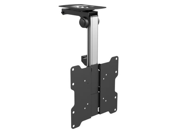 PureMounts PM-Slope-37 - Monteringssett (takmontering, kontaktplate) - for LCD-TV - plastikk, aluminium - svart, sølvgrå - skjermstørrelse: 23"-37"