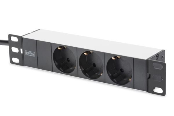 Digitus DN-10-SET-1, Veggmonterbar hylle, 30 kg, Nøkkellås, Grå