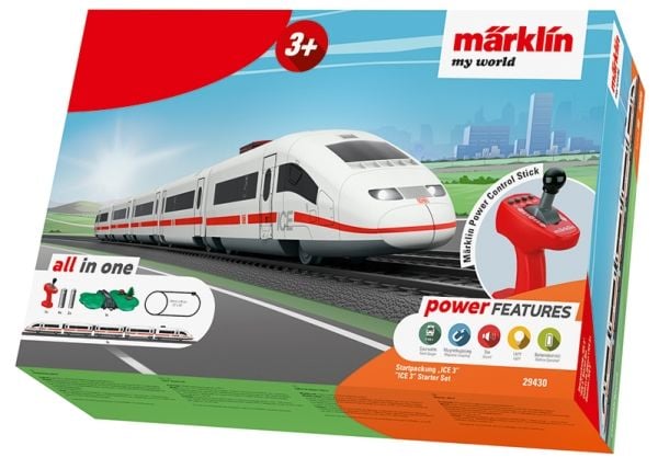 Märklin ICE 3, Jernbane- og togmodell, HO (1:87), Gutt/Jente, 5 stykker, Rød, Hvit, Modelljernbane/tog