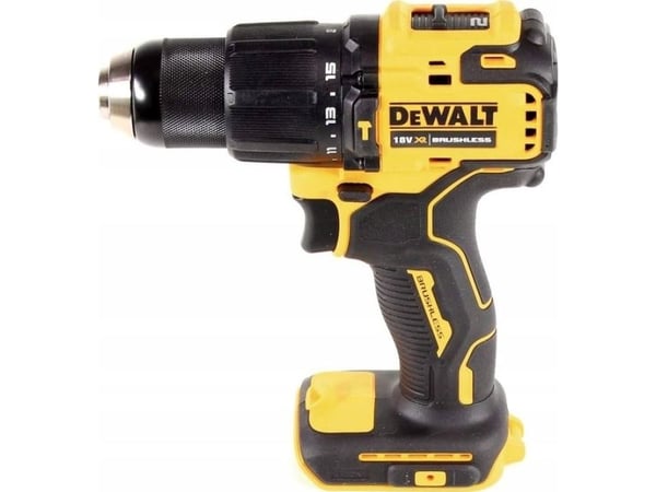 DeWALT DCD709D2T-QW - Vasaraporakone/porakone - akkuporakone - 2-nopeuksinen - avaimeton poranterä 13 mm - 65 N-m - 2 akkua - 18 V