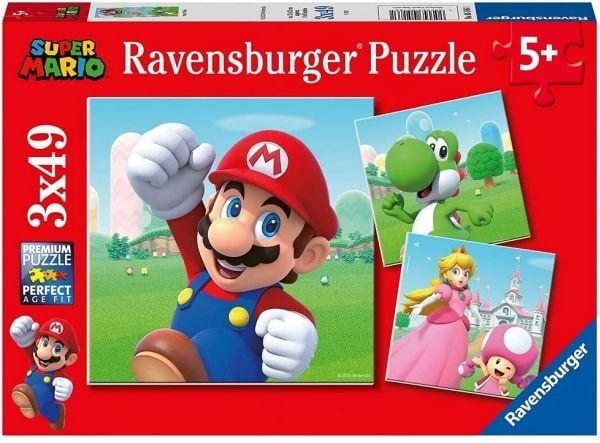 Ravensburger Ravensburger Palapeli Super Mario 3 x 49 - 05186