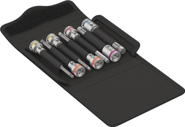 Wera Bicycle Set 8 - Pipenøkkelsett - 7 deler - 3/8" - inn folding bag