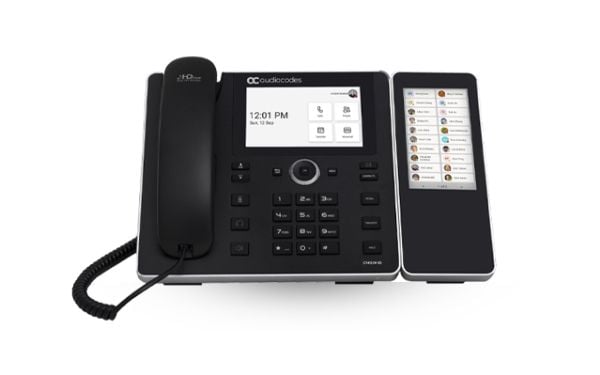 AudioCodes C455HD - VoIP-telefon - med Bluetooth-grensesnitt med anrops-ID - RTCP, RTP, SRTP - 8 linjer